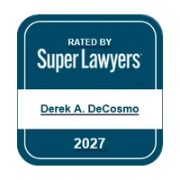 Rated by Super Lawyers | Derek A. DeCosmo | 2027