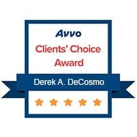 Avvo Clients' Choice Award | Derek A. DeCosmo | 5 stars
